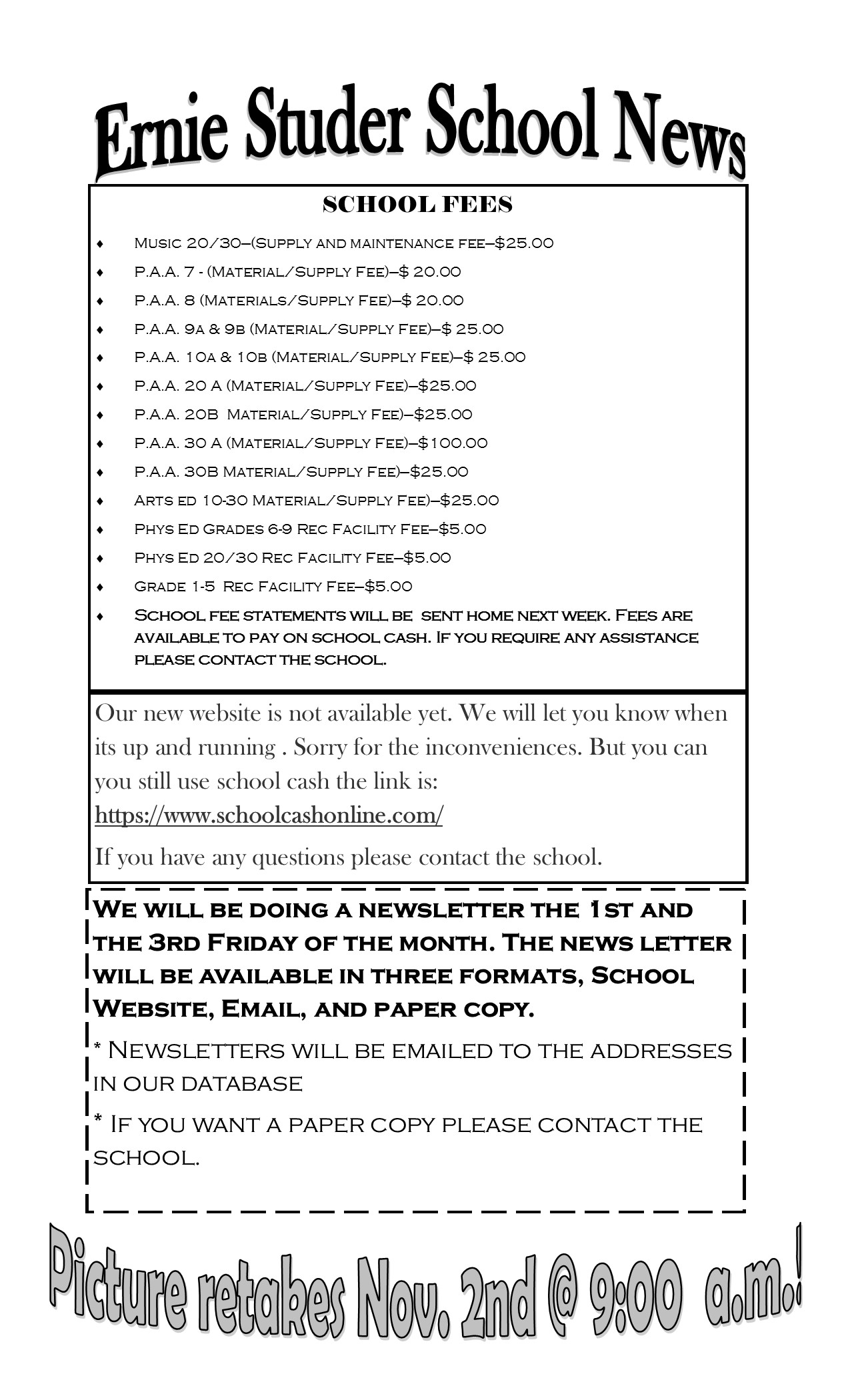 Newsletter October 6